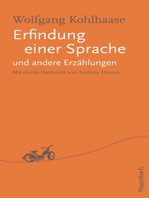 cover image of Erfindung einer Sprache und andere Erzählungen